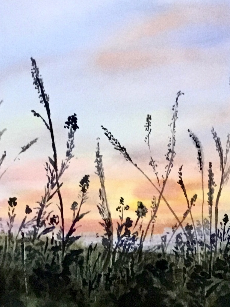 Sunset over Makvern Hills